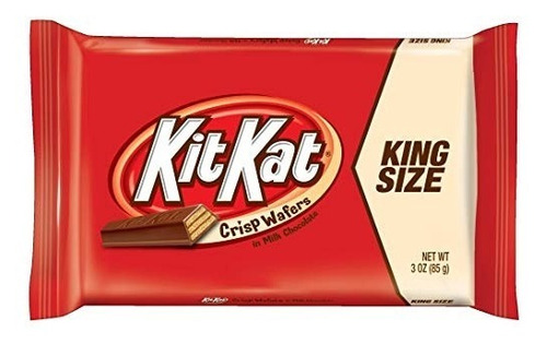 Kit Kat Rey Tamaño De La Barra De Caramelo (3 Onzas) Caja De