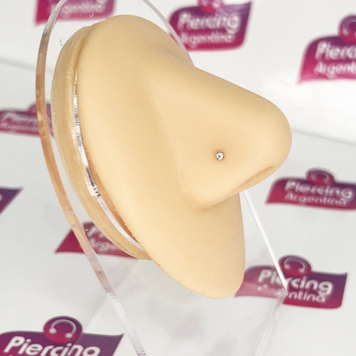 Imagen 4 de 4 de Piercing Nariz 2 Y 3mm Zirconia Piercing Argentina ®