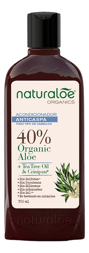 Acondicionador Anticaspa Aceite De Tea Tree Naturaloe 350 Ml