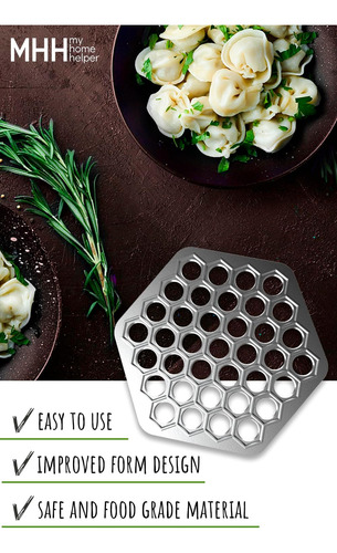Molde De Bolas De Masa Hervida Para Ravioles Rusos - Molde D