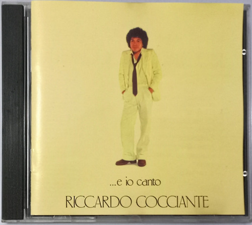 Riccardo Cocciante Cd ...e Io Canto Importado Impecable 