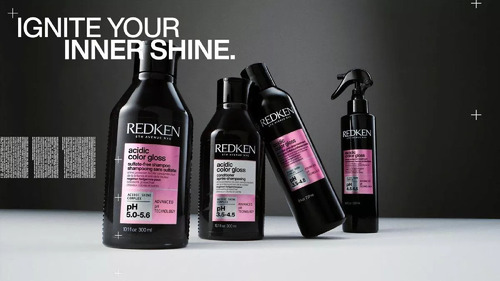 Kit Tratamento Acidic Color Gloss Shamp+cond+soin+spray