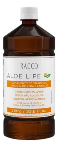 Suco de Aloe Vera sabor laranja com Vitamina C Racco 1 Litro