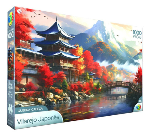 Quebra Cabeça 1000 Peças Vilarejo Japonês
