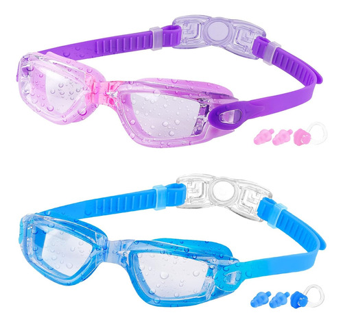 Gafas De Natación Unisex Cooloo X2u Azul Y Violeta