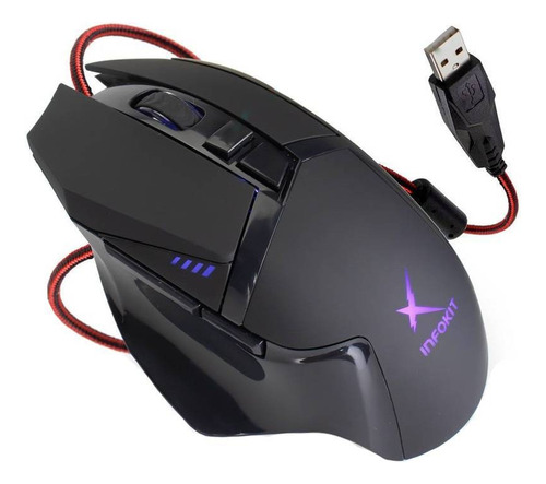 Mouse Gamer Xsoldado Gm-601 - Infokit* Cor Preto