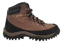 Comprar Borcegos Hombre Trekking Stone 4135 Goma Cuero Impermeable