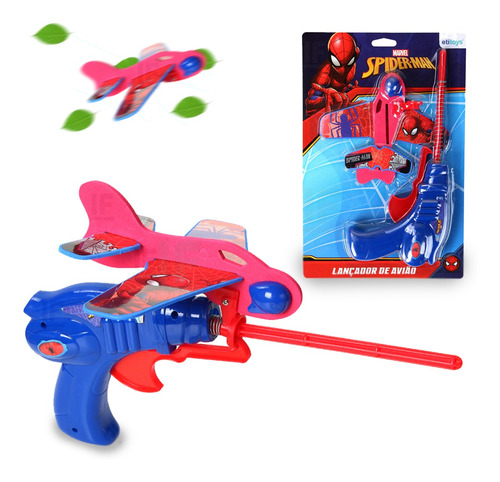 Lança Avião Brinquedo Spiderman