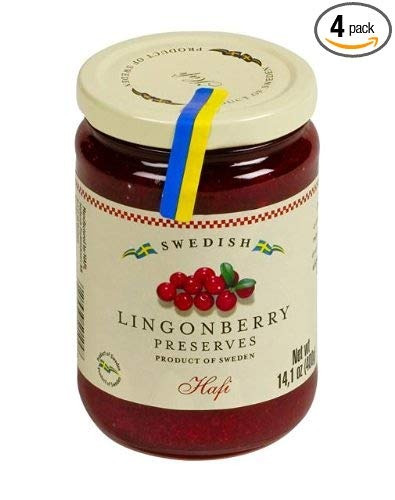 Hafi Sueco Lingonberry Preserves, Tarros De 14 Onzas (paquet