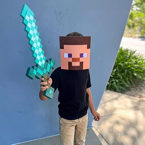 Espada De Espuma Y Pico De Diamante Minecraft Niños Juguetes
