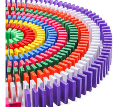 120 Piezas De Domino Toys Color Madera Bloques De Construcci