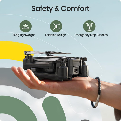 Drone Fpv Plegable Holy Stone Hs440 Con Cámara Wifi 1080p
