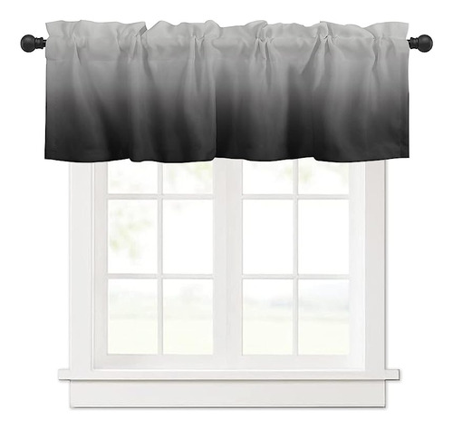 Cortina Cenefa Para Cocina Cenefa Ventana Negro Y Gris Degra