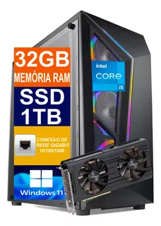 Pc Gamer Cpu I5 10400f, 32gb Ddr4, Ssd 1tb M2, Rtx 3060 12gb