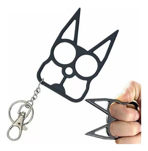 2pz Llavero Defensa Personal Puño Boxer Manopla Tactil Gato Gato Surtido