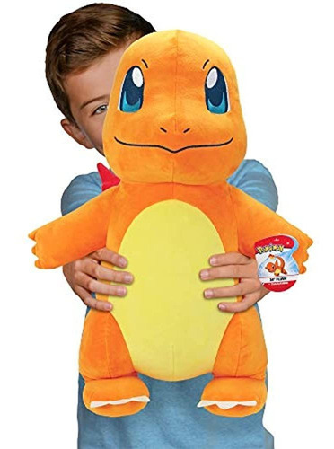 Peluche Gigante De Pokemon Charmander, 24 Pulgadas - Adorabl