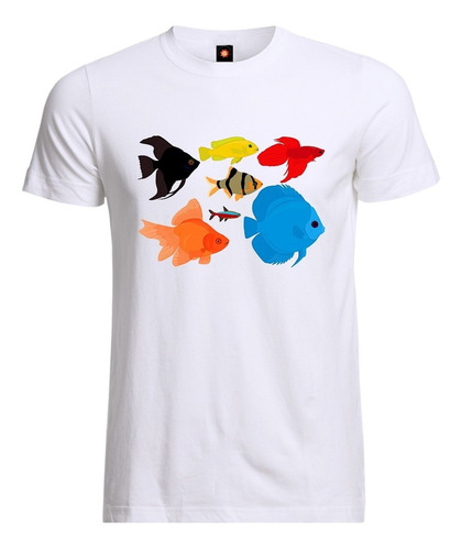 Remera Estampada Varios Diseños Peces Del Caribe