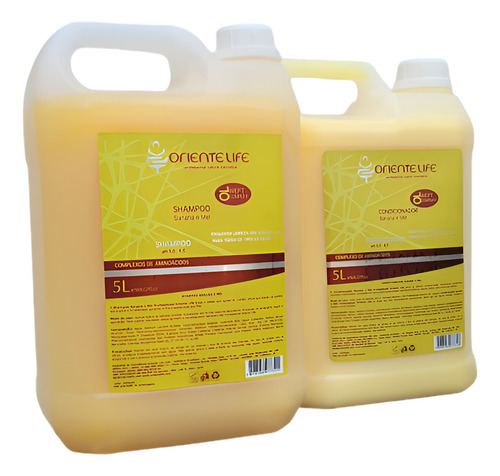 Shampoo E Condicionador Banana E Mel 5l Oriente Life