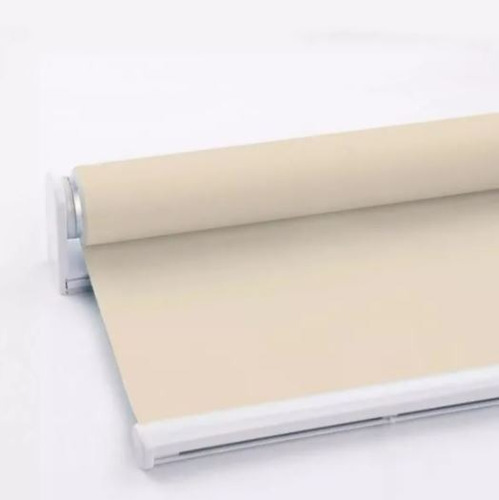 Cortina Roller Black Out Bloquea Paso Luz 1,40 X 2,20 Mts Color Beige