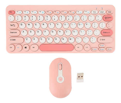 Juego De Teclado Y Ratón Inalámbrico, Elegante, Delgado Y Re