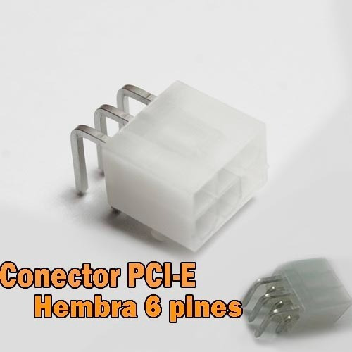 Conector Pci-e 6 Pines Hembra 0,30$ C/u