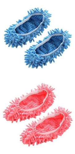 4 Pantuflas De Trapeador De Microfibra Suave Para Baño,