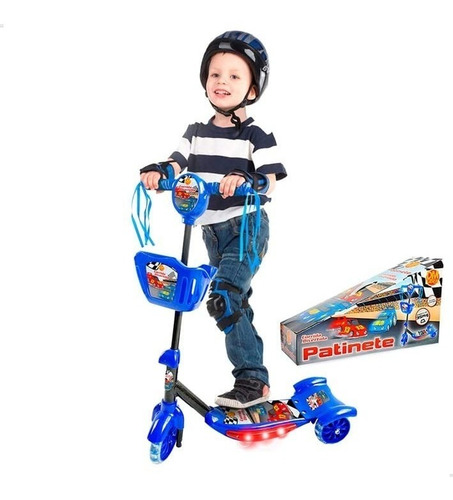 Imagem 2 de 2 de Patinete Corrida Divertida Carros Com Luzes E Som Dm Radical
