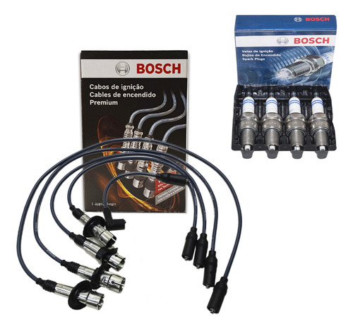 Kits Cabos E Velas Bosch Fusca Itamar Kombi Moderna 1600 Gas