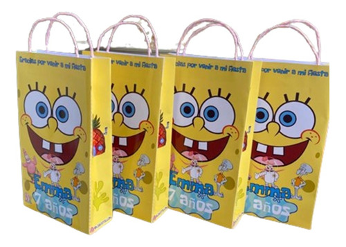 Bolsita Cajita Bob Esponja Cotillón