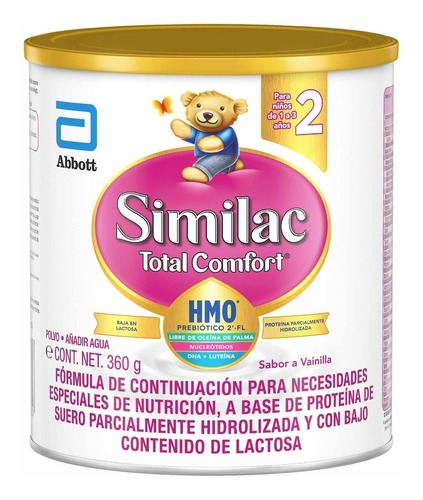 Leche Similac Total Comfort De 1 A 3 Años Vainilla 360g 