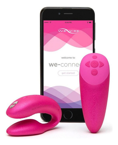 Vibrador We Vibe Chorus Para Casal Via App Smartphone Cor Fúcsia