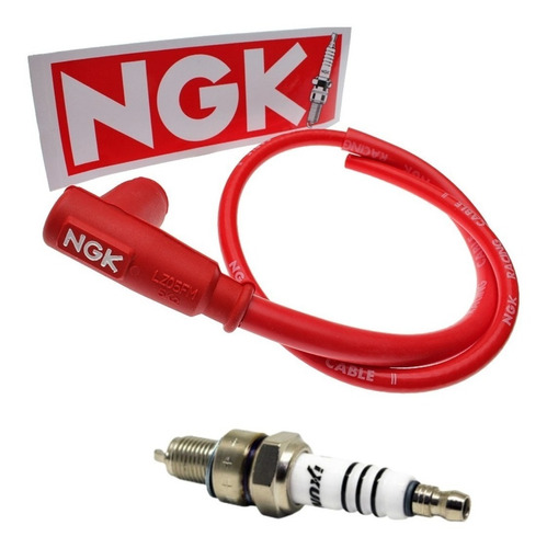 Bujia Iridium Denso Alto Rendimiento C7hsa + Cable Alta Ngk 