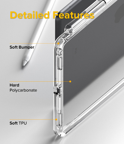 Funda Para iPad 7ma 8va 9na De 10,2 Ringke Fusion+ Anti Impa