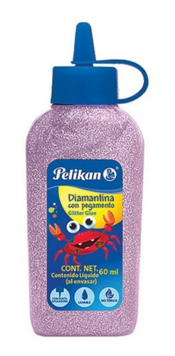 Pegamento Diamantina 60ml V/colores Pelikan Pack C/20 Pzas