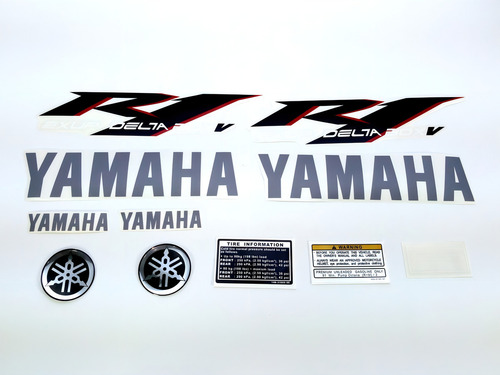 Kit Adesivos Yamaha R1 2004 Vermelha R104ve
