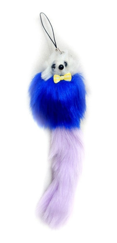  1pz Un Llavero Colguije Pom Pom Peluche Suave Kawaii 15cm 