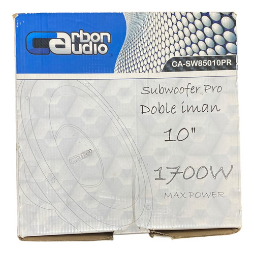 Bocinas Para Auto - Carbon Audio | Ca-sw85010pr Negro