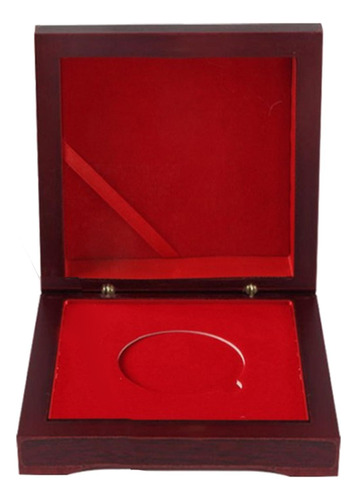 Caja De Almacenamiento De Monedas De Madera, Soporte De