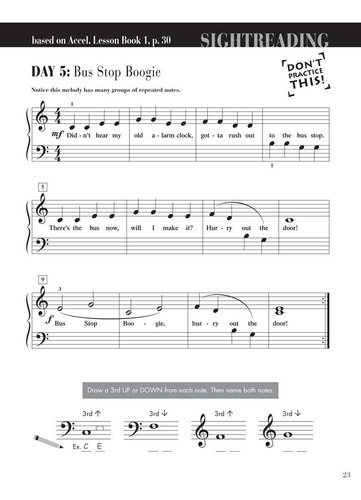 Accelerated Piano Adventures For The Older Beginner: Sightre