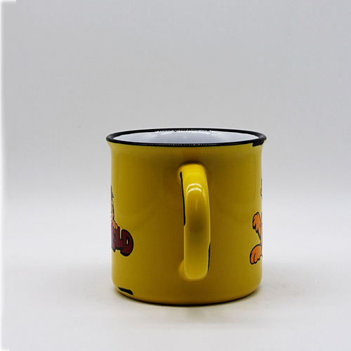 Taza Vintage Garfield Saludo Amarillo Garfield Saludo