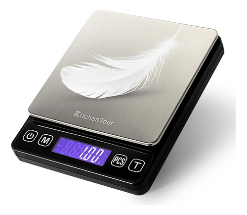 Báscula Digital De Cocina De Alta Precisión Con Pantalla Lcd