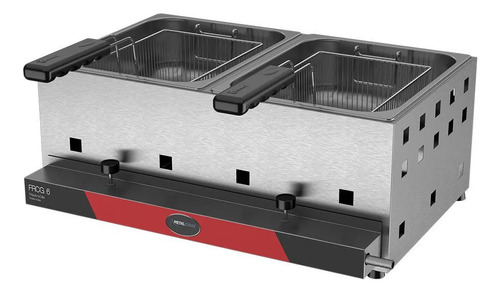 Fritadeira Dupla A Gás Frcg 6 Ap - Metalcubas Cor Inox