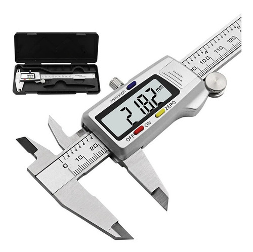 Vernier Metal Calibrador Pie Rey Caliper Medidor Digital