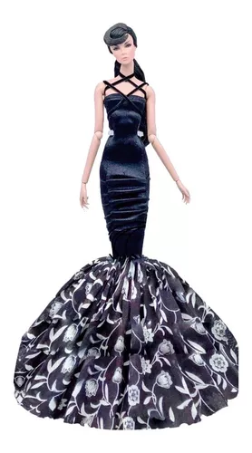 Vestido P/ Boneca Barbie Sapatinhos Roupa Luxo Festa Gala Vários