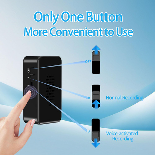 Grabadora De Voz Hana Gubo Plug-in Mini Activada Por Voz