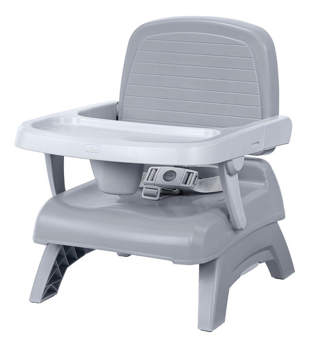 Silla De Comer Booster De Mesa Chicco Bento 3 En 1 Plegable Color Gris