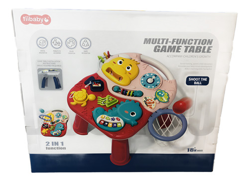 Juguete Mesa De Aprendizaje Música Juego Niños Con Canasta