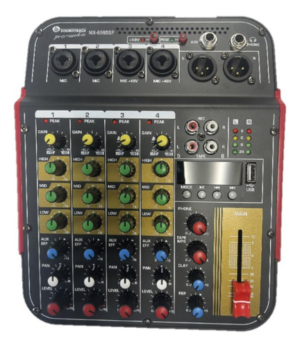 Mezcladora Pasiva Soundtrack De 6 Canales Mx-606dsp, Bluetoo
