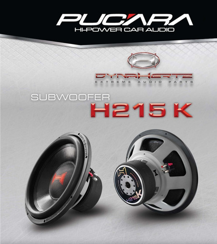 Subwoofer H215 K - 15 Pulgadas - Dynahertz Color Negro