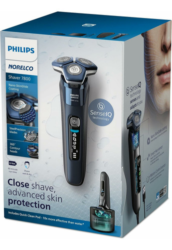 Barbeador Elétrico Philips Norelco Shaver 7800 S7885/85 Series 7000 Azul